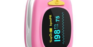 HealthTree oxímetro de pulso pediátrico con pantalla OLED pulsioximetrodedo.com