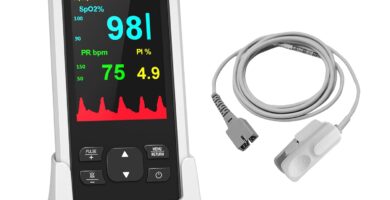 Oxímetro de pulso recargable para la punta del dedo profesional HealthTree pulsioximetrodedo.com